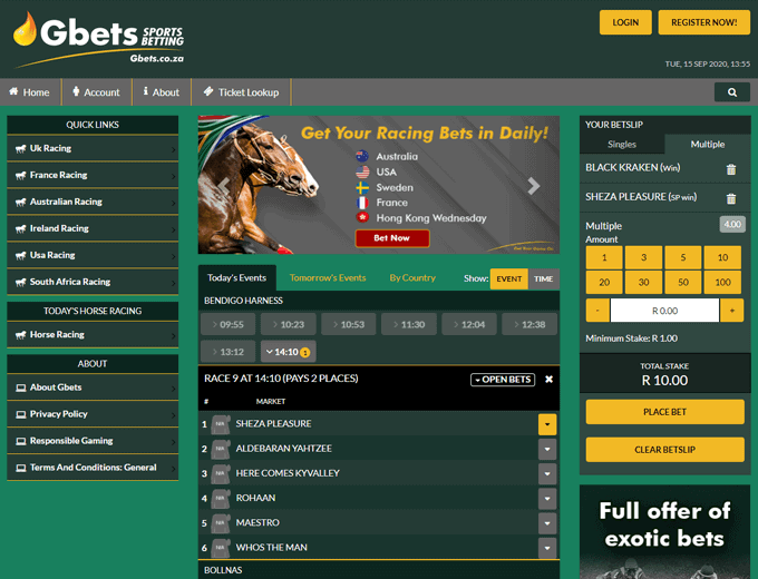 Gbets Sports betting