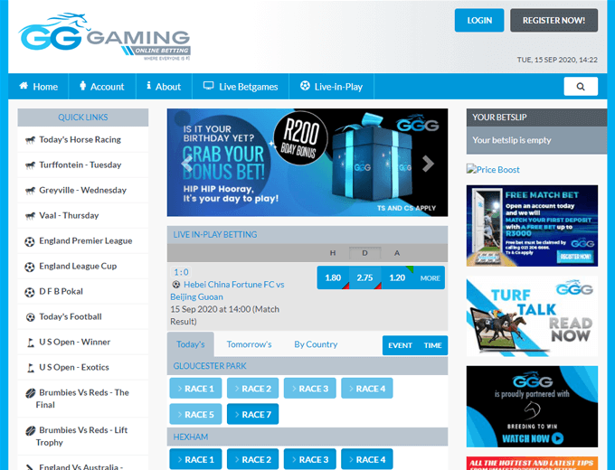 GG Gaming review homepage