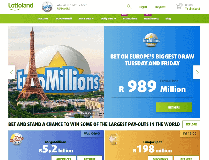 lottoland review homepage