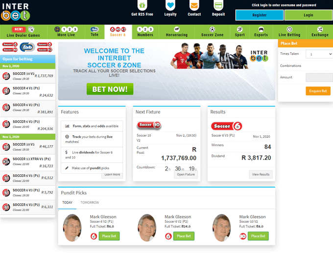 Interbet review soccer betting