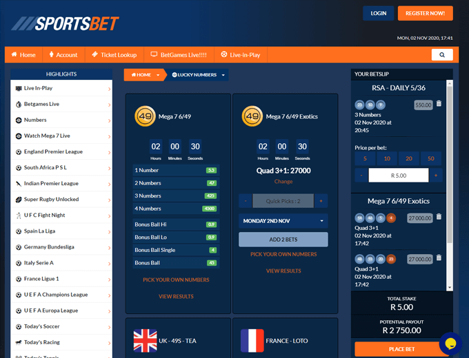 Sportsbet review lotto betting