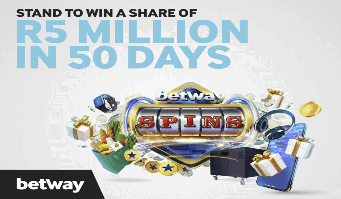Betway spins promotion, win your share of R5 million