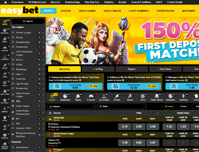 Easybet Home Page Bet and Win