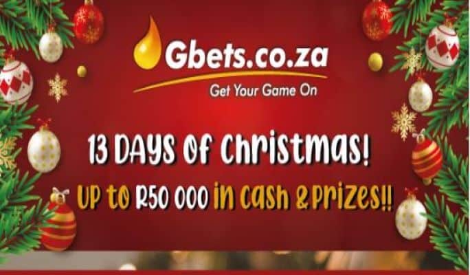 Gbets 13 days of Christmas promotion