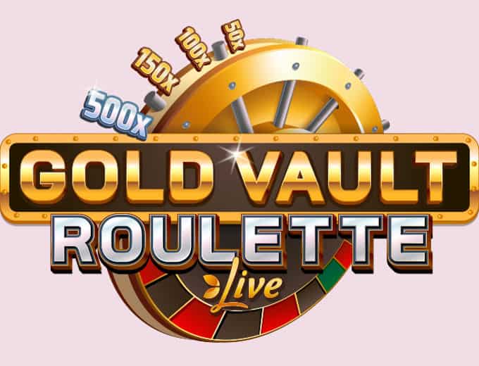 Gold Vault Roulette Live Logo bet and win