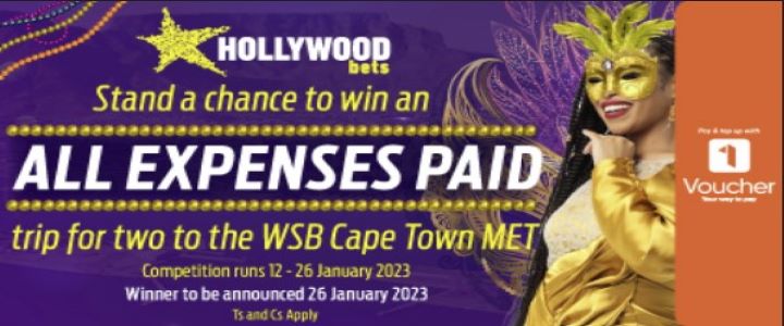 Hollywoodbets all expenses paid trip to Cape Town Met