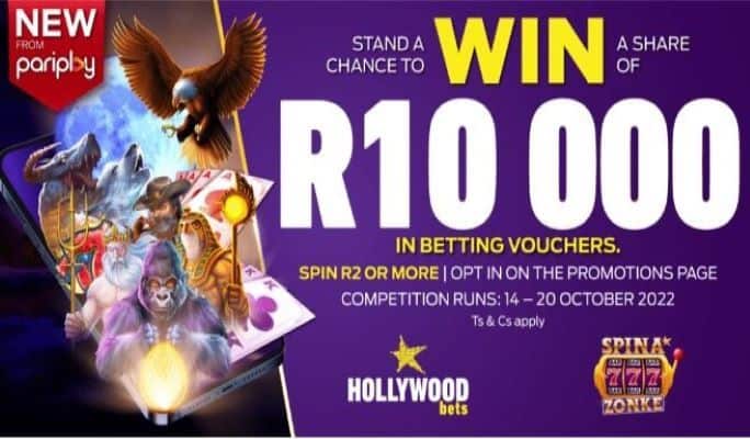 Hollywoodbets Pariplay promo