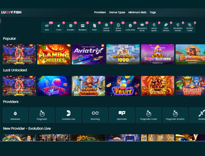 Lucky Fish Gaming Hub bet and win 