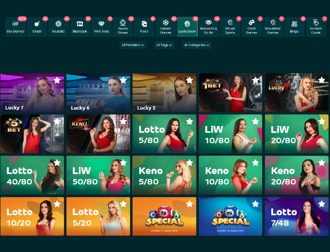 Lucky Fish Lucky Draw Page Bet & Win