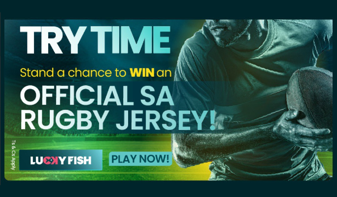 Lucky Fish Rugby Jersey Competition bet and win