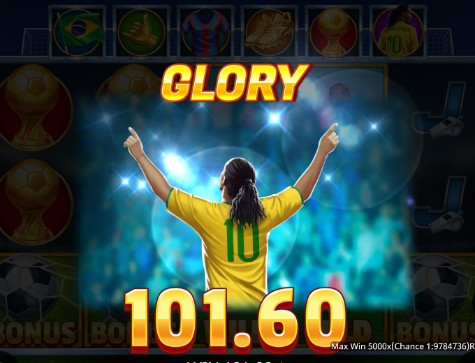 Ronaldinho Spins Glory bet and win