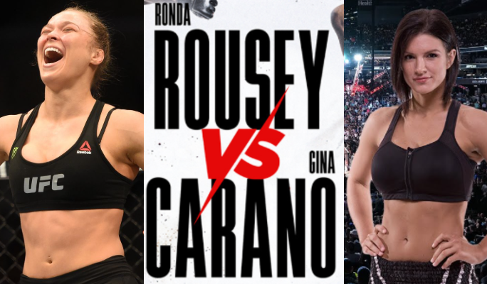 Ronda Rousey vs Gina Carano Bet and Win