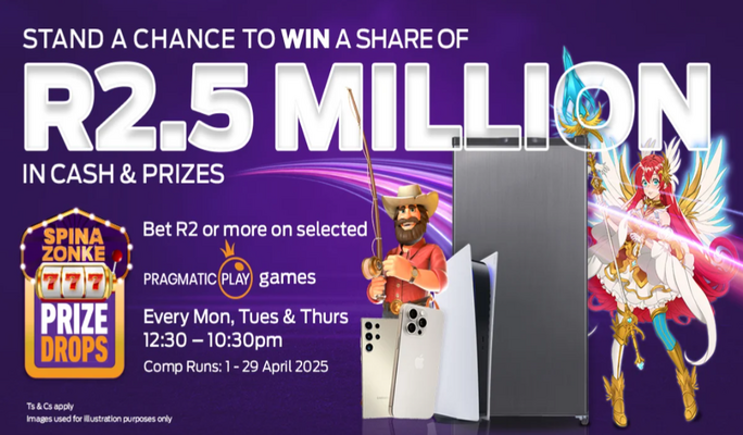 Spina Zonke Prize Drops April bet and win