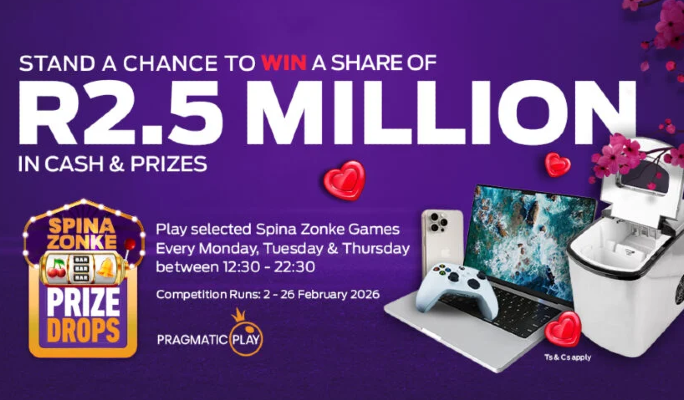 Spina Zonke Prize Drops February 2026 Bet and Win