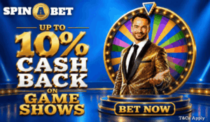 Up to 10% Cashback on Game Shows at Spin A Bet