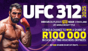 UFC 312 2025 Hollywoodbets Promo