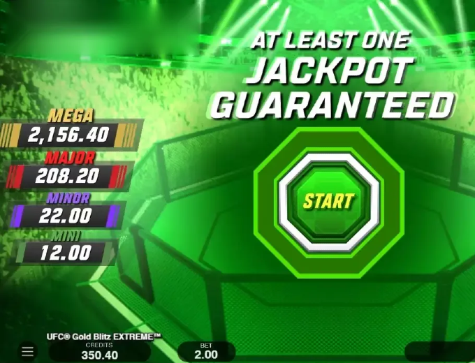 UFC Gold Blitz Extreme Jackpot bet and win 