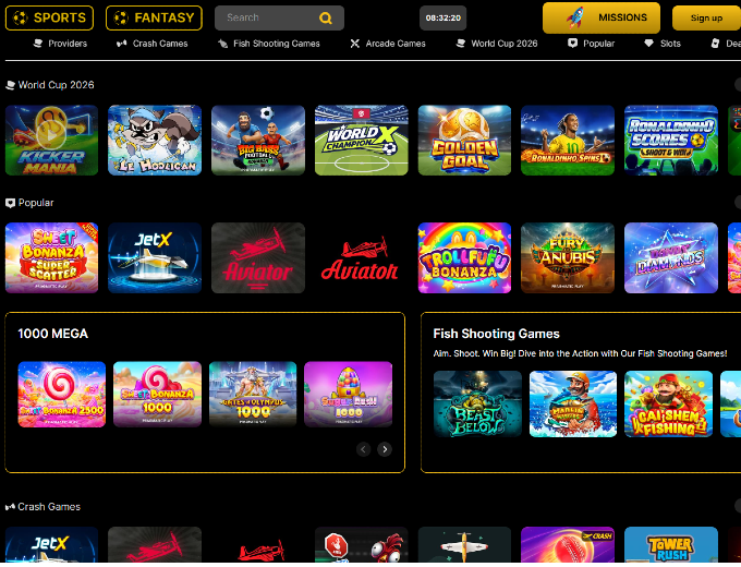 WanejoBets Games Page bet and win 