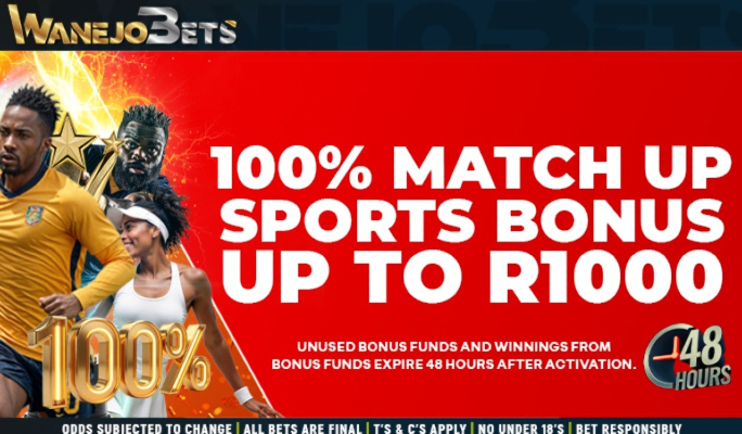Wanejobets New Sport Welcome Bonus Bet and Win