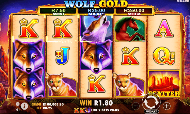Wolf Gold Screen