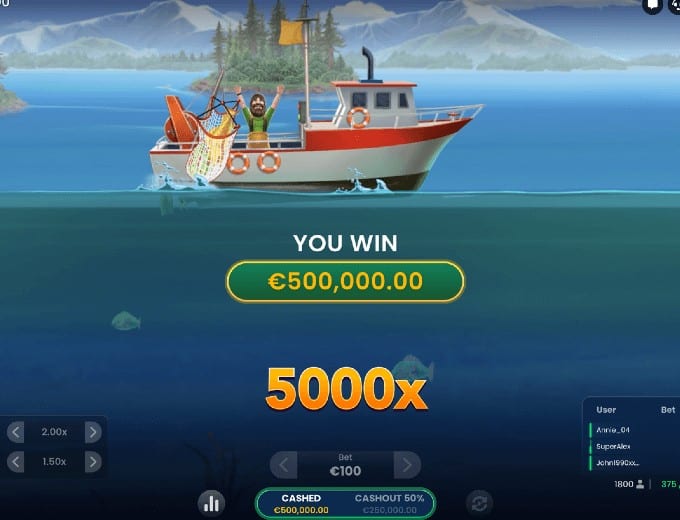 big bass crash big win bet and win