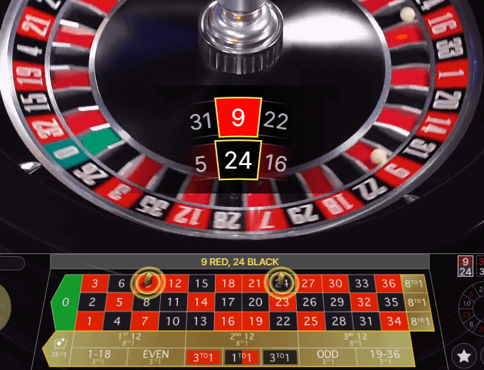 Evolution Double Ball Roulette Live game result
