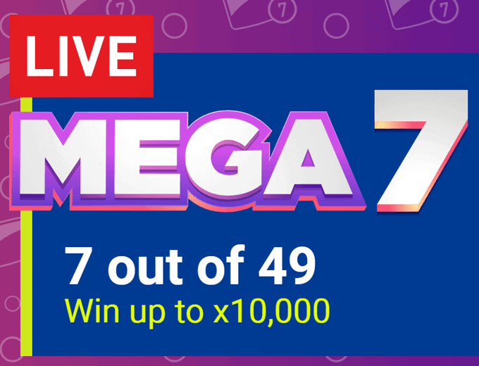 Mega 7 Live instant lottery game
