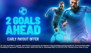 playTSOGO 2 Goals Ahead Early Payout