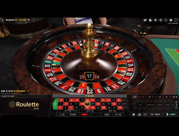 Evolution Live Roulette game result