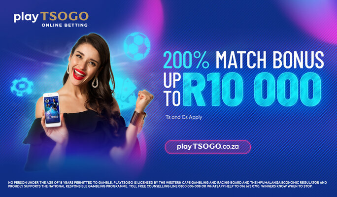 playtsogo 200% Match Bonus