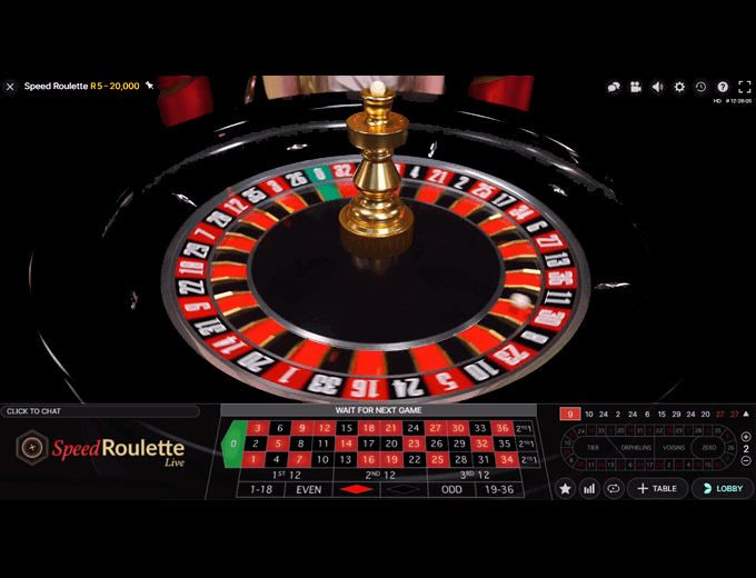 Evolution Speed Roulette Live game play